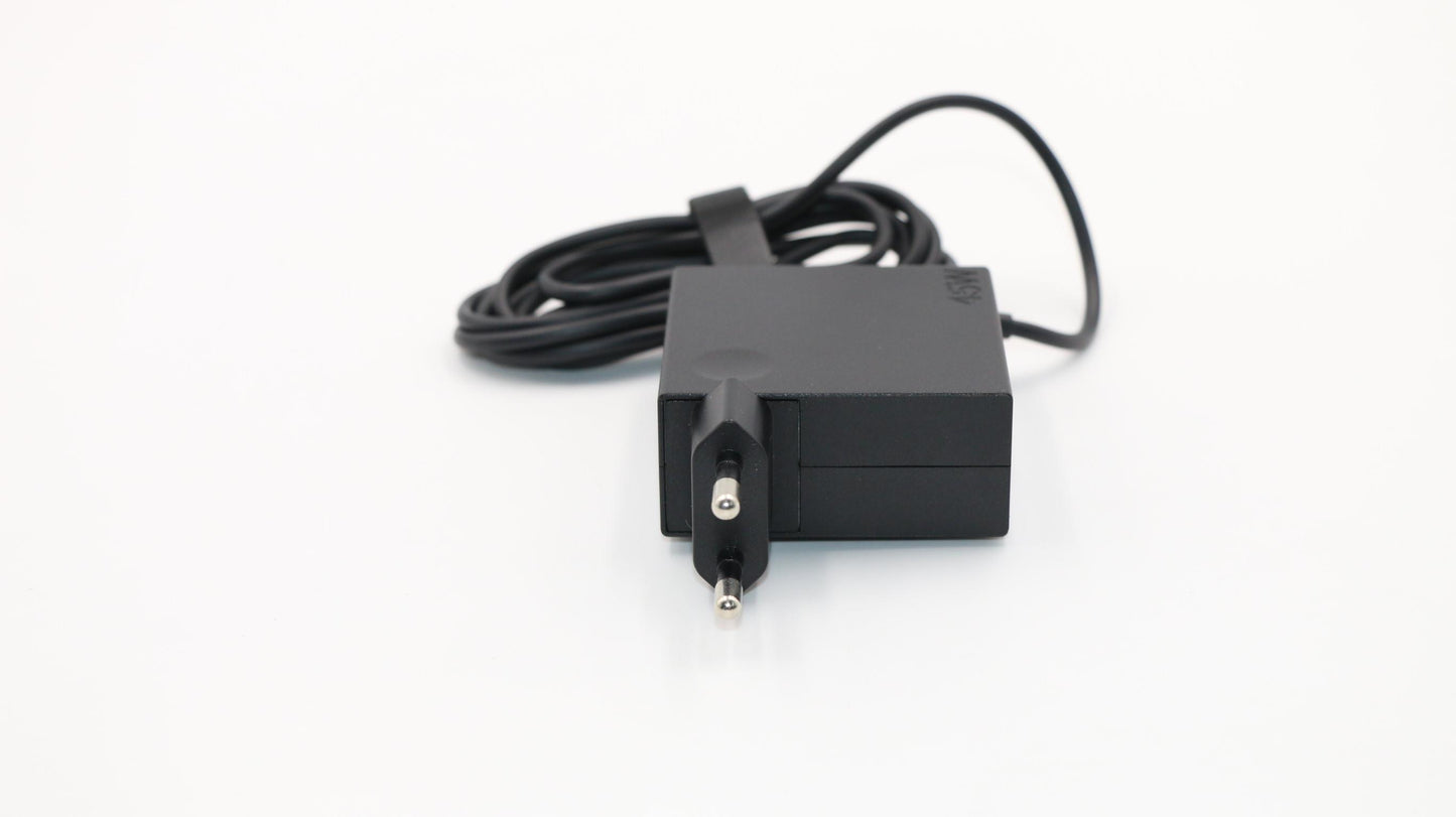 Lenovo 45W AC Adapter, Type-C, 2-Prong, Black - 00HM644