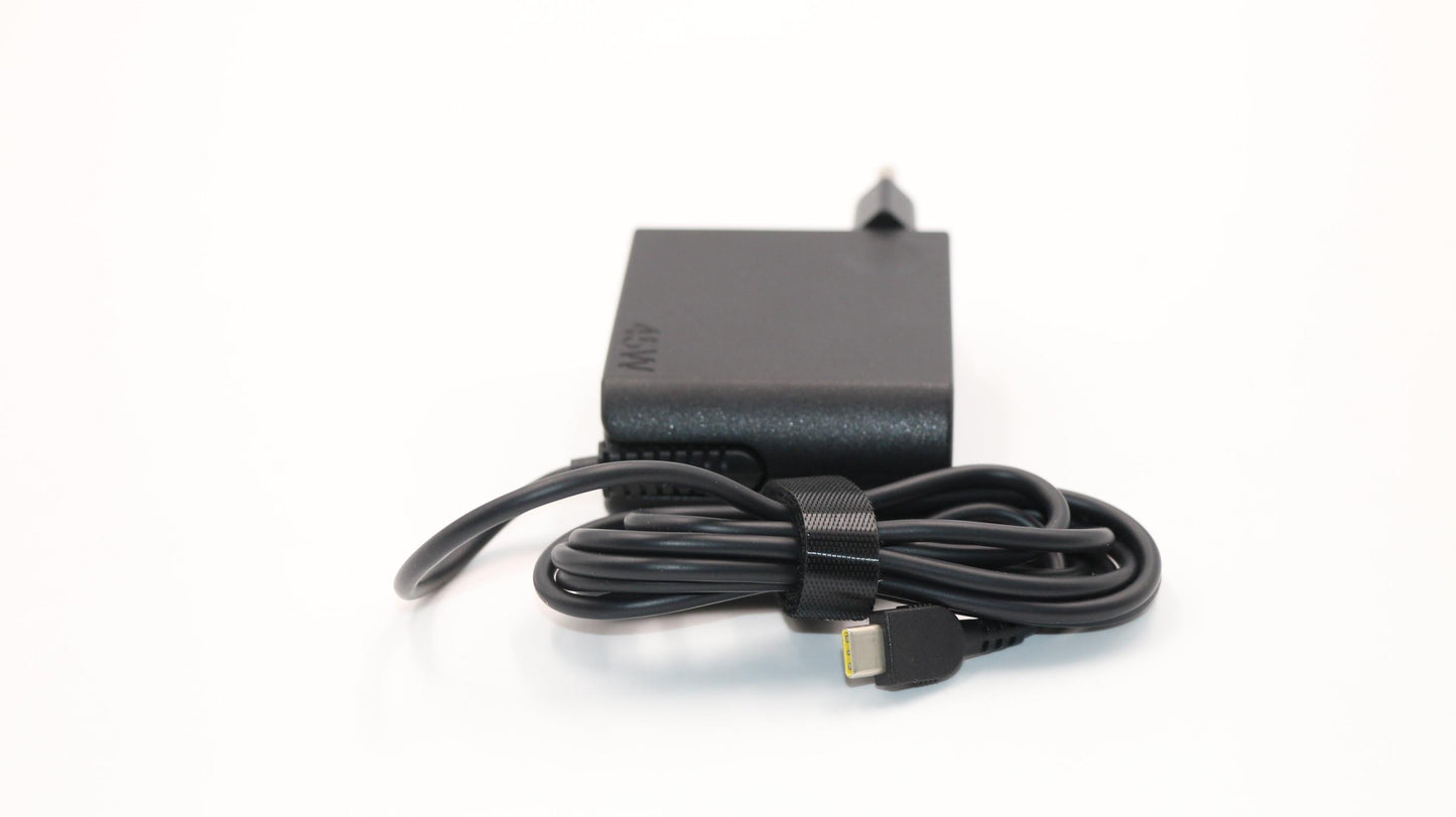 Lenovo 45W AC Adapter, Type-C, 2-Prong, Black - 00HM644