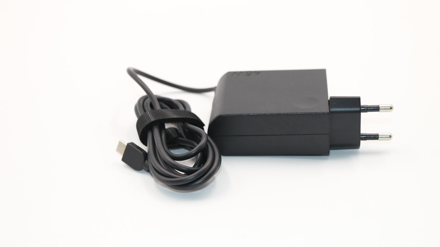 Lenovo 45W AC Adapter, Type-C, 2-Prong, Black - 00HM644