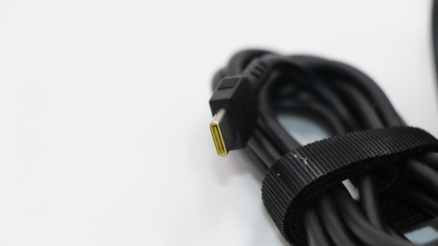 Lenovo 45W AC Adapter, Type-C, 2-Prong, Black - 00HM644