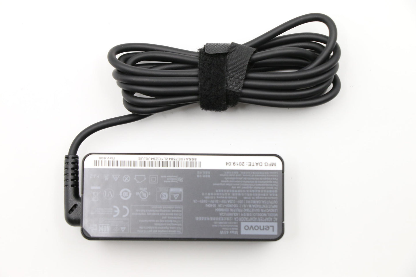 Lenovo 45W Type-C AC Adapter, 2 Prong, Black - 00HM664