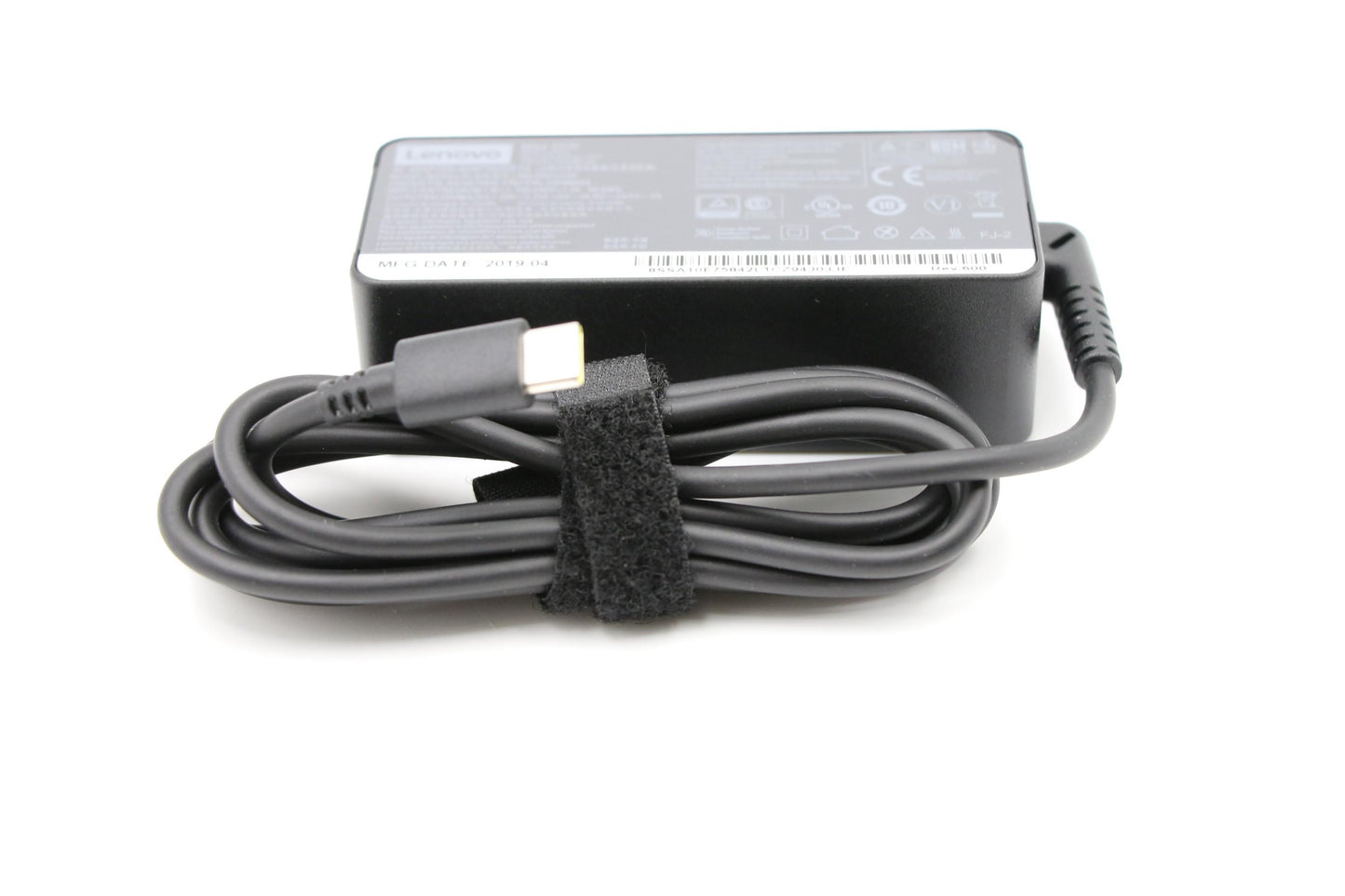 Lenovo 45W Type-C AC Adapter, 2 Prong, Black - 00HM664