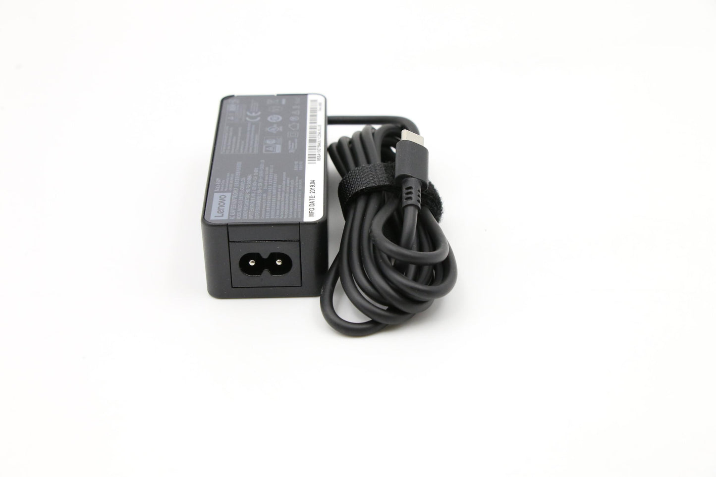 Lenovo 45W Type-C AC Adapter, 2 Prong, Black - 00HM664