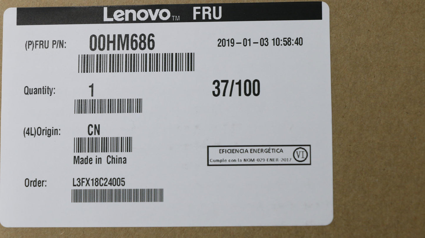 Lenovo 135W Rectangle AC Adapter, 3-Prong, Black - 00HM686