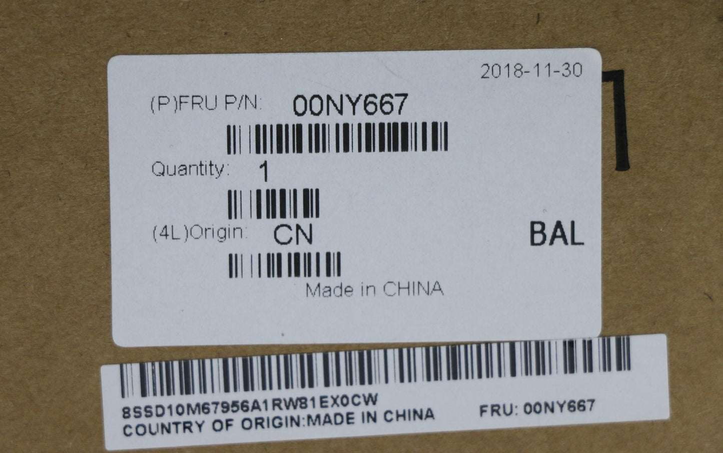 Lenovo DISPLAY, 17.3", FHD, Anti-Glare, IPS - 00NY667