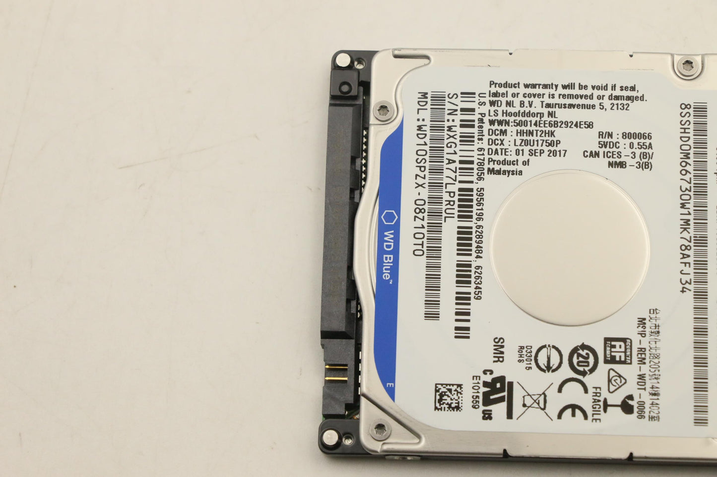 Lenovo 1TB HDD, 2.5-Inch, 7mm, 5400 RPM, SATA, Standard, Multi-Compatible - 00PC557