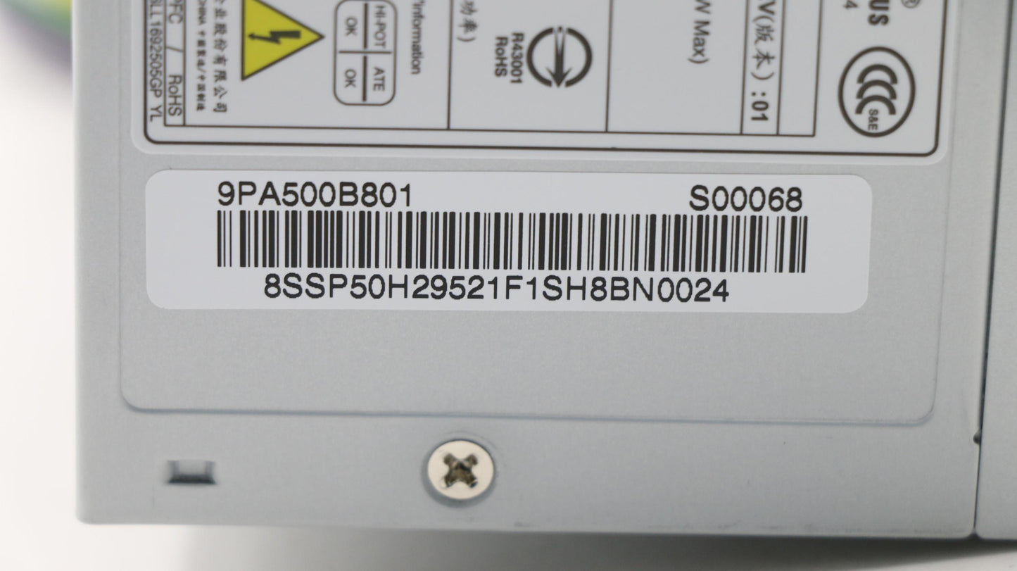 Lenovo 500W 92% Efficiency Power Supply Unit - 00PC743