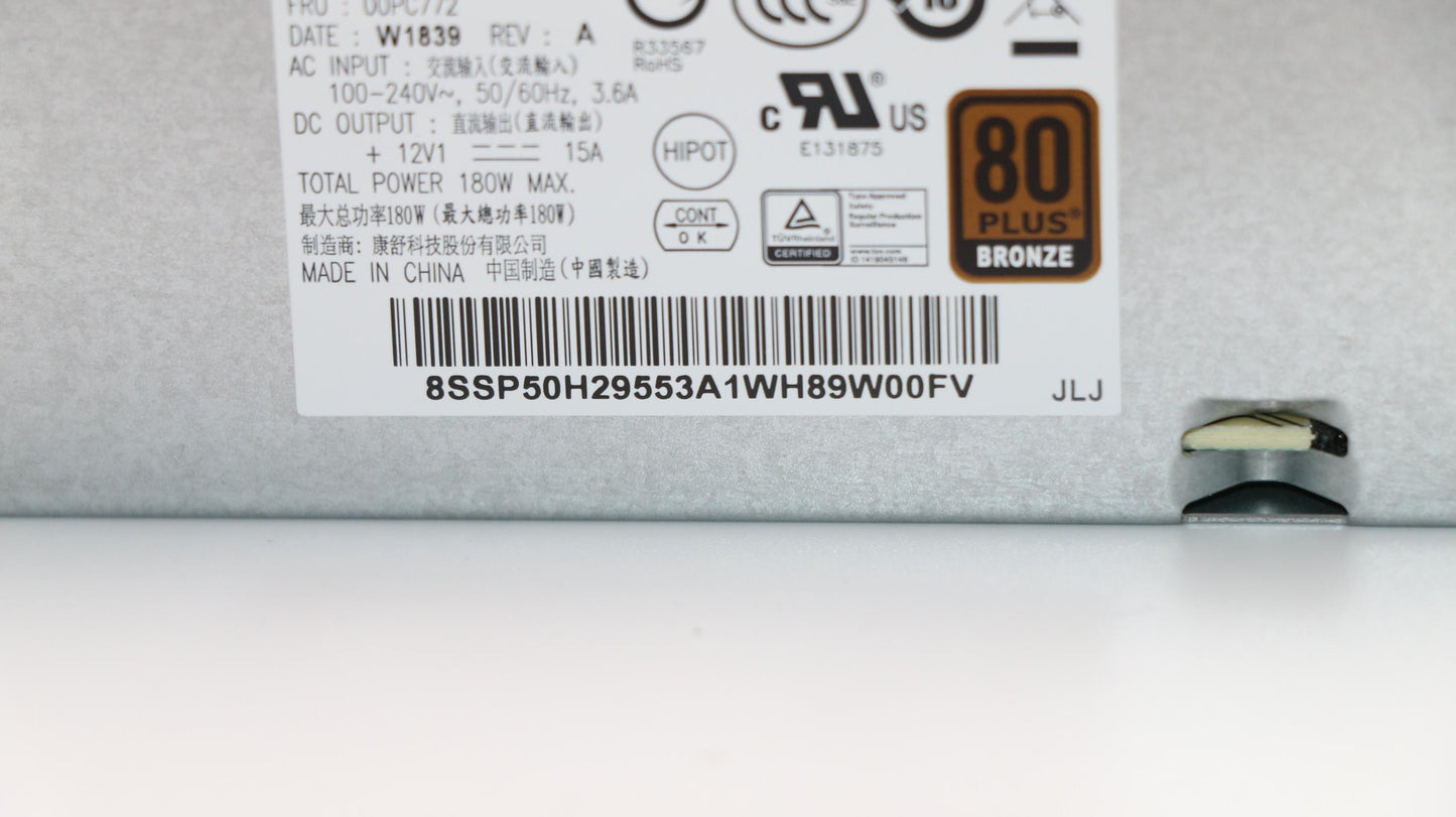Lenovo 100-240Vac, M710E, 180W ES - 00PC772