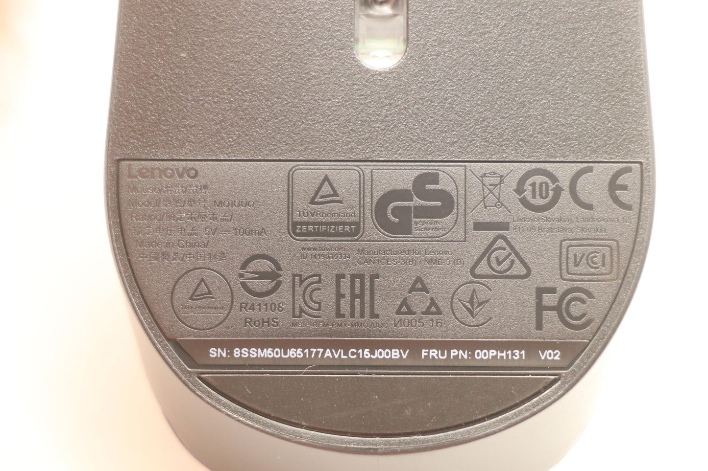 Lenovo Ms Pointing Devices - 00PH131