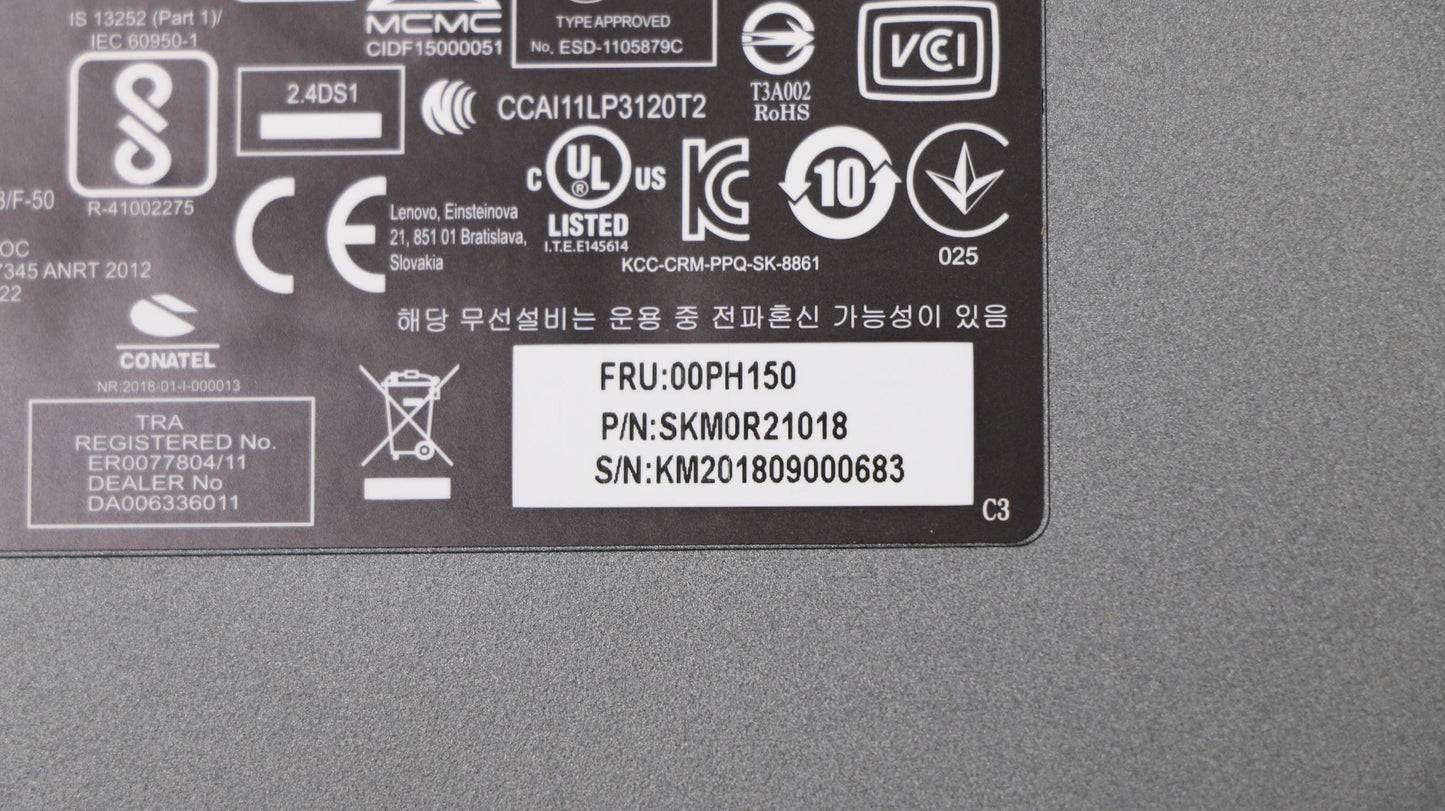 Lenovo Liteon Sb8861 Iron Grey Us_In - 00PH150