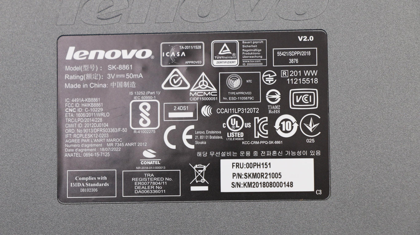 Lenovo Liteon Sb8861 Iron Grey Ru - 00PH151