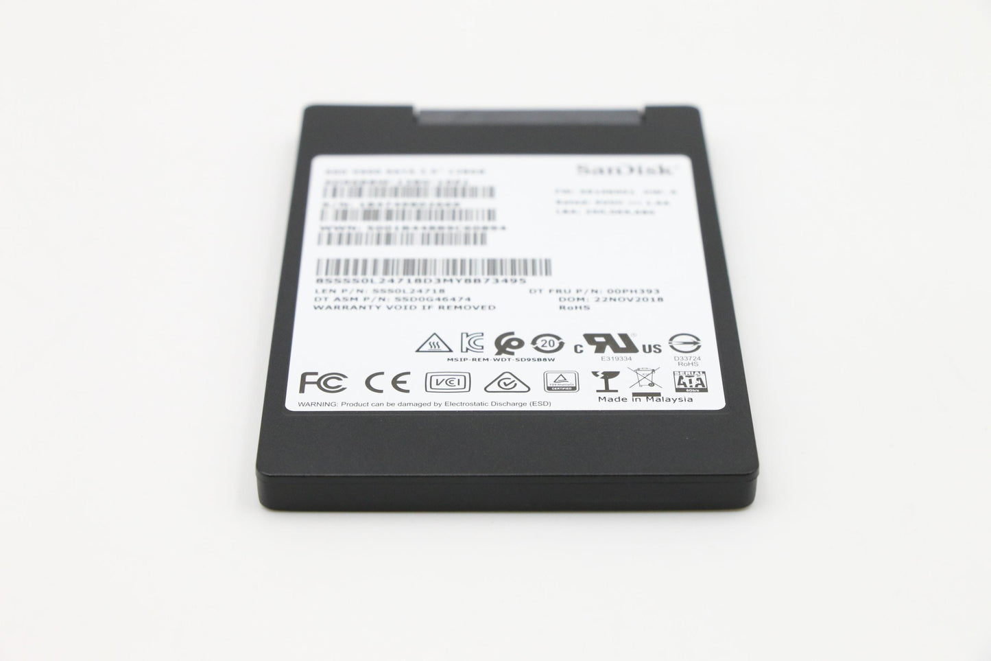 Lenovo 128GB SSD, 2.5", 7mm, SATA, SanDisk - 00PH393