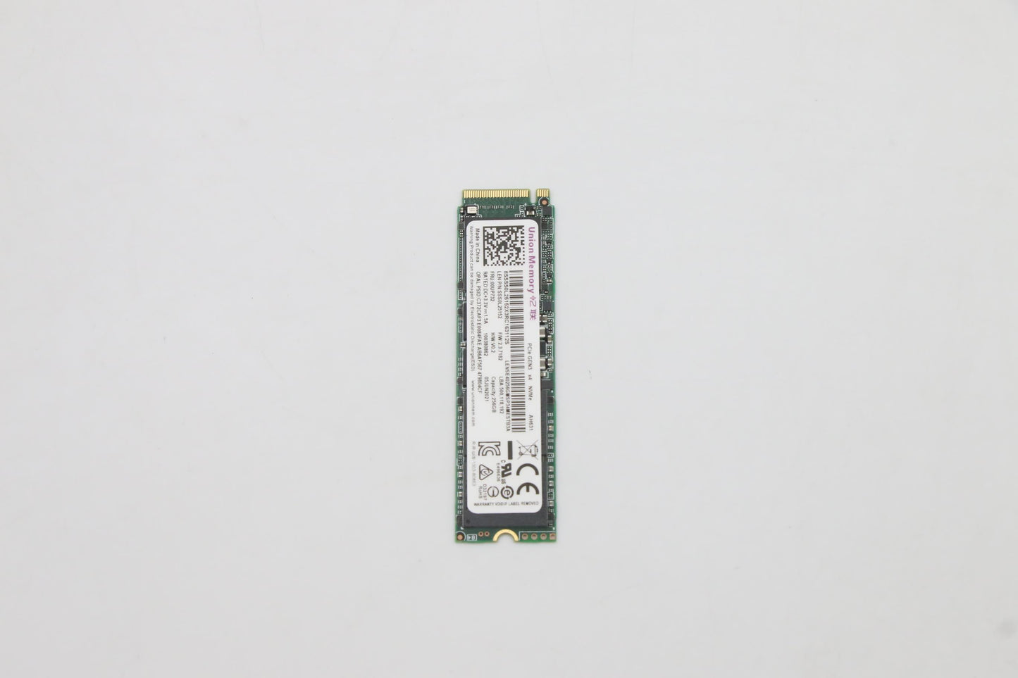 Lenovo 256GB SSD, M.2, 2280, PCIe 3x4, OPAL, Intel - 00UP738