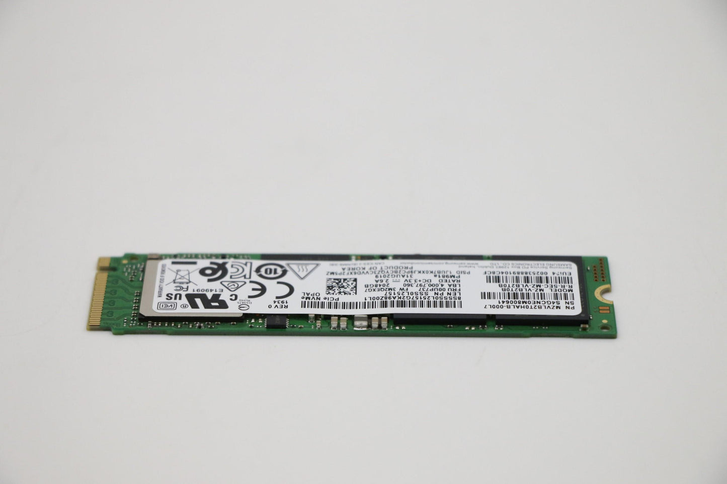 Lenovo SSD, 2TB, M.2, 2280, PCIe3X4, OPAL, Samsung - 00UP737