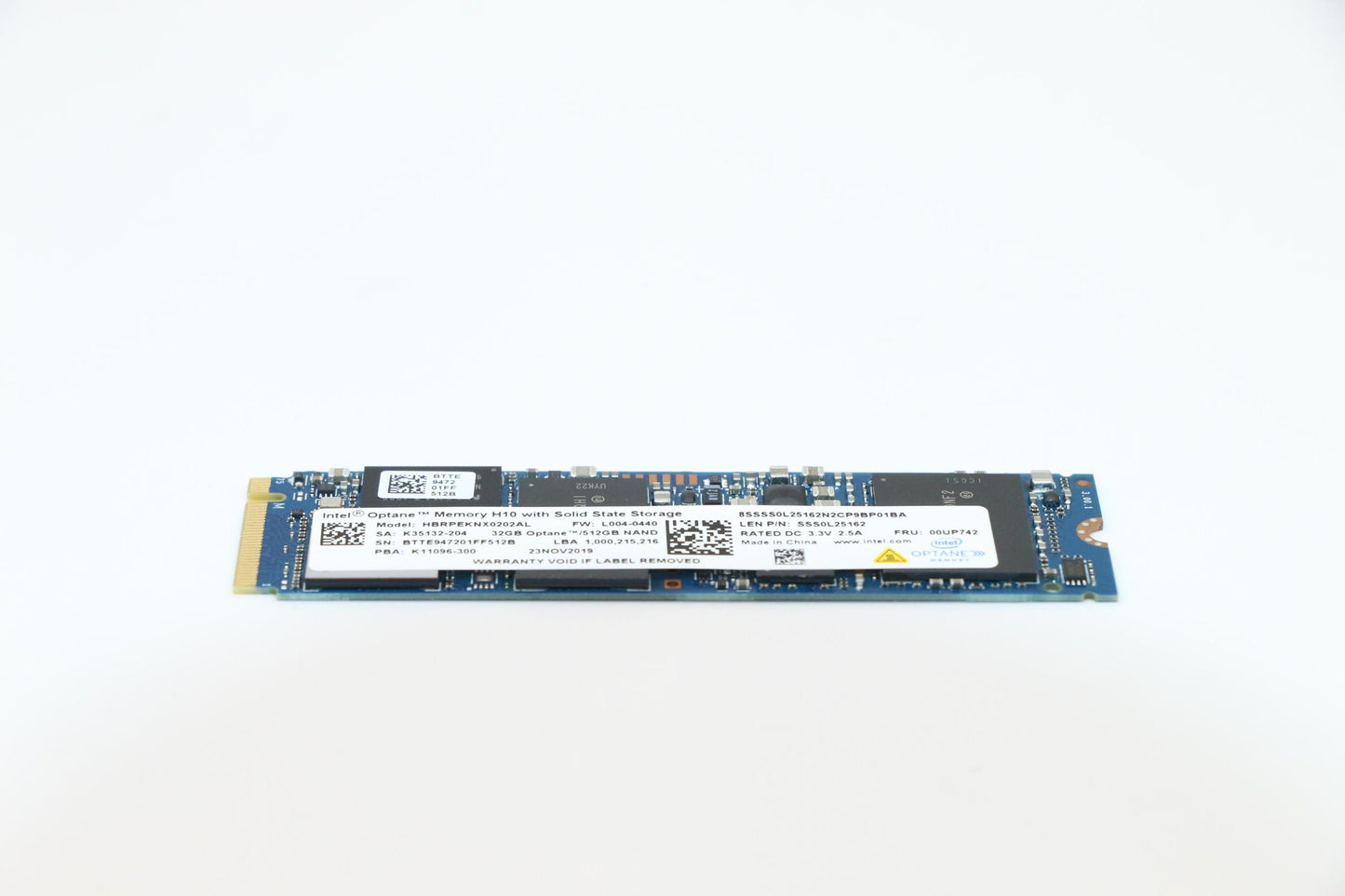 Lenovo 512GB M.2 PCIe3x2 SSD, Intel - 00UP742