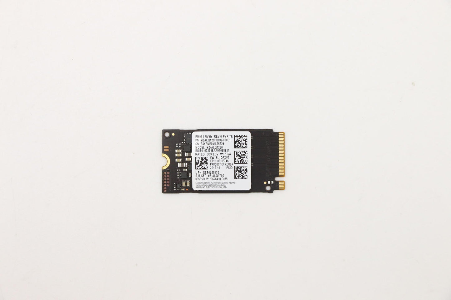 Lenovo SSD, 128GB, M.2, 2242, PCIe 3x4, Samsung - 00UP746