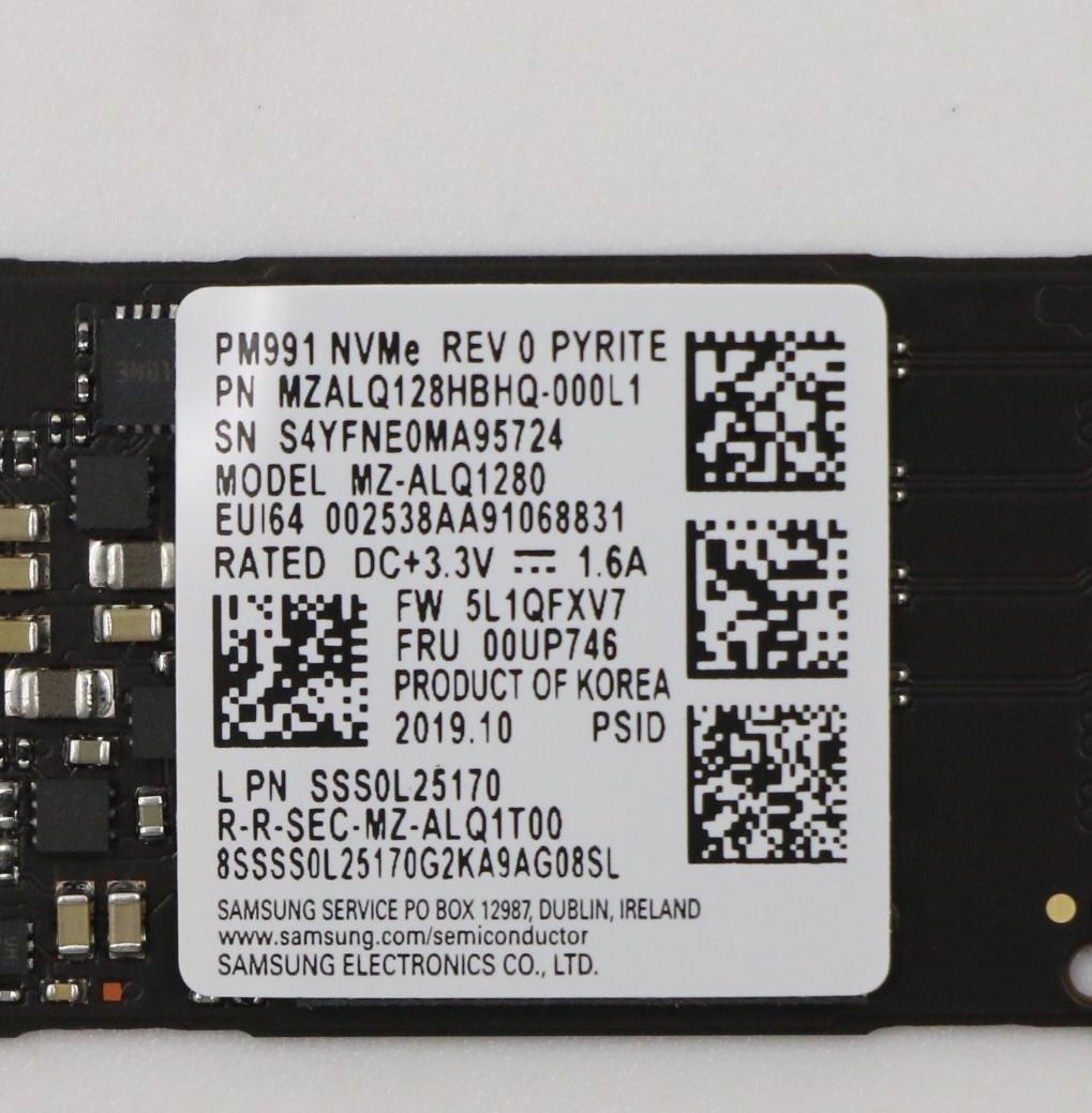 Lenovo SSD, 128GB, M.2, 2242, PCIe 3x4, Samsung - 00UP746