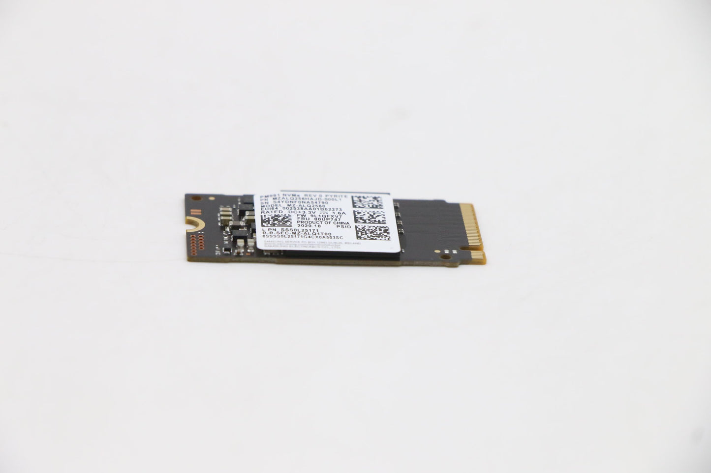 Lenovo SSD, 256GB, M.2, 2242, PCIe 3x4, Samsung - 00UP747