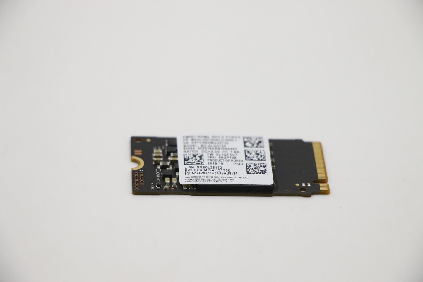 Lenovo 512GB SSD, M.2, 2242, PCIe Gen3 x4, Standard, Samsung - 00UP748