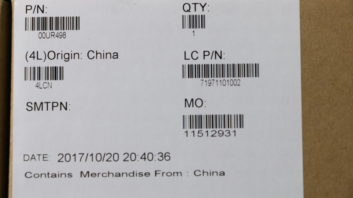 Lenovo Base System Misc Black - 00UR498