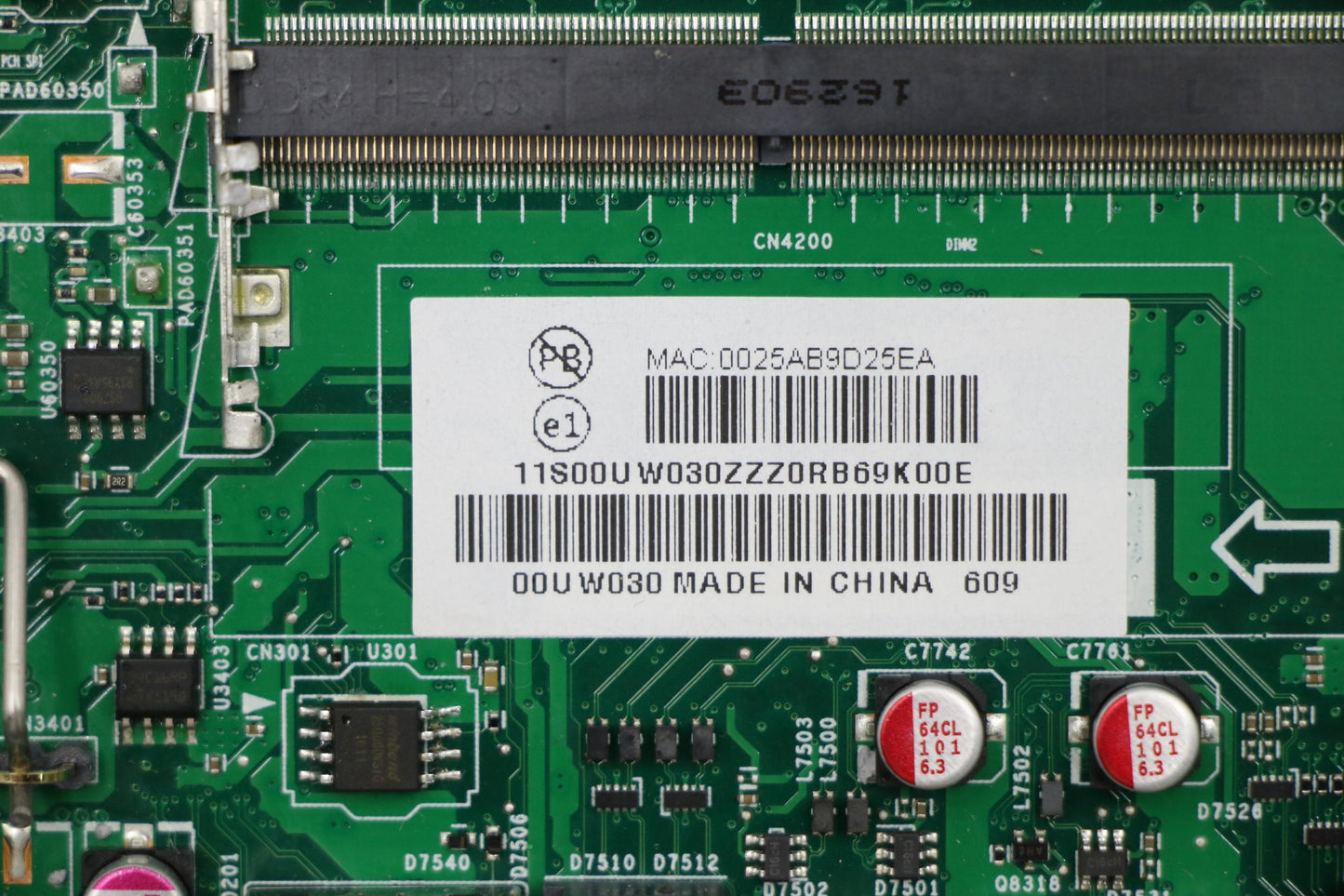 Lenovo Pl System Boards - 00UW031