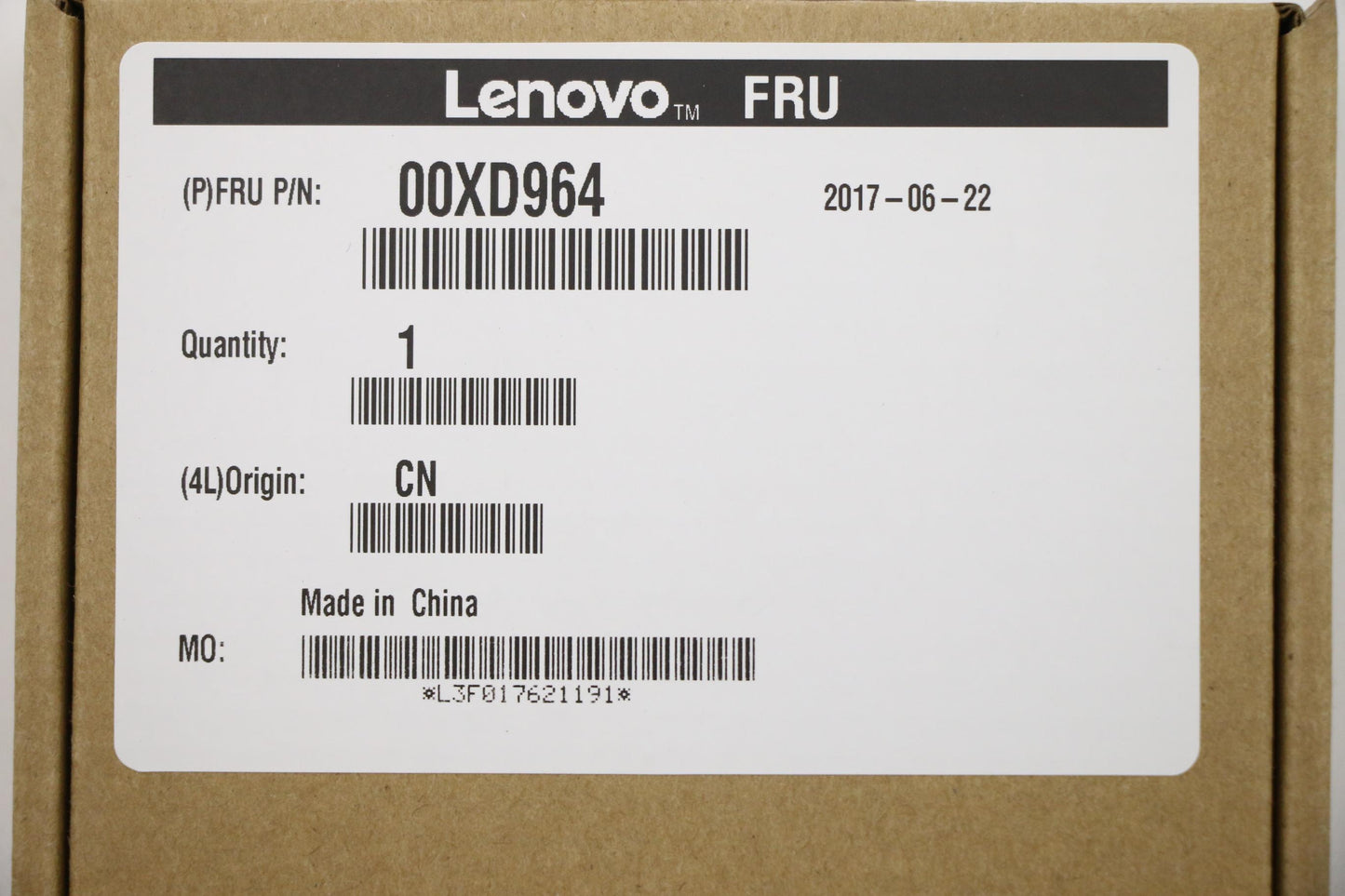 Lenovo Ma Mechanical Assemblies - 00XD964
