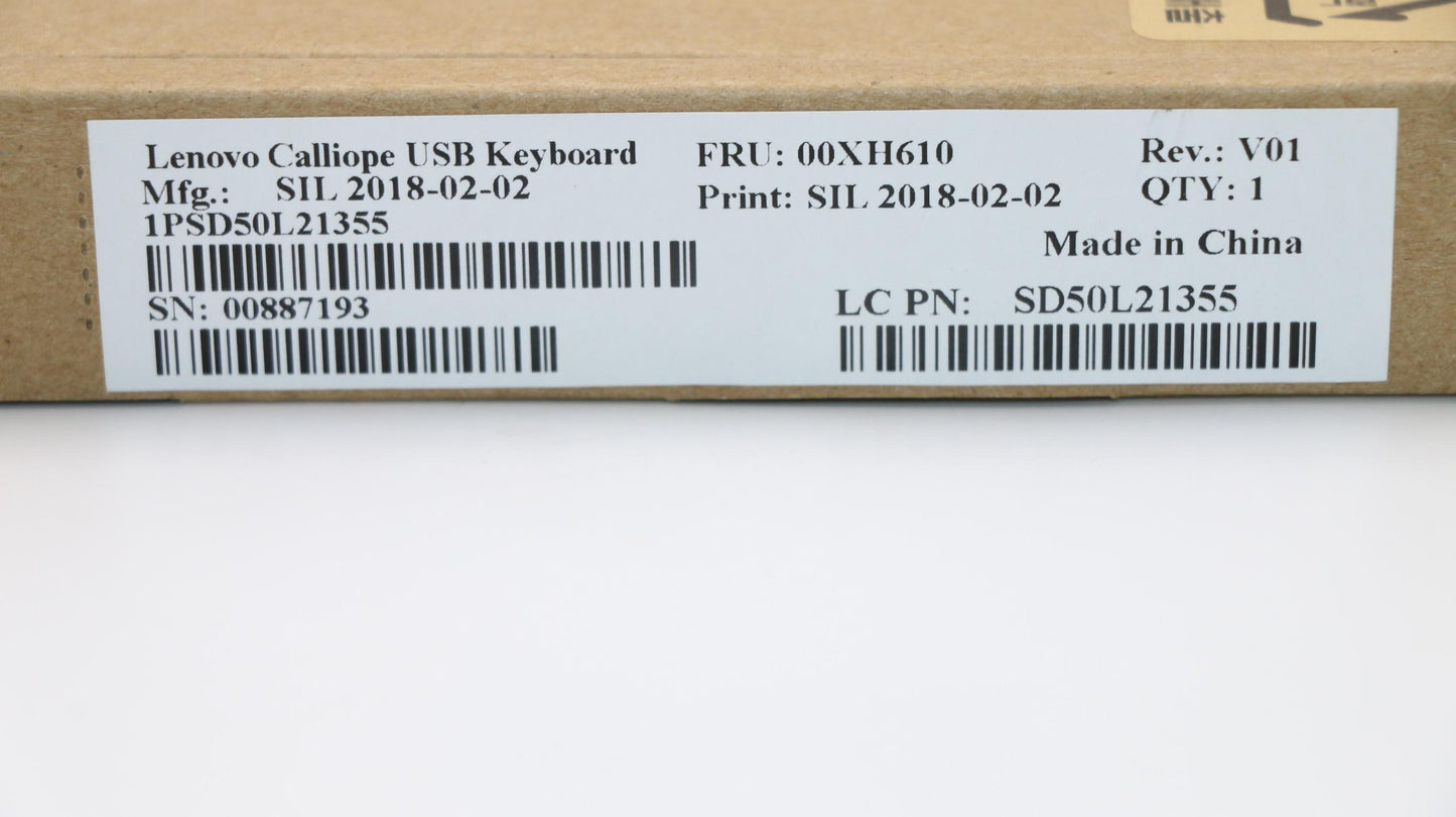 Lenovo Kb Keyboards External - 00XH610