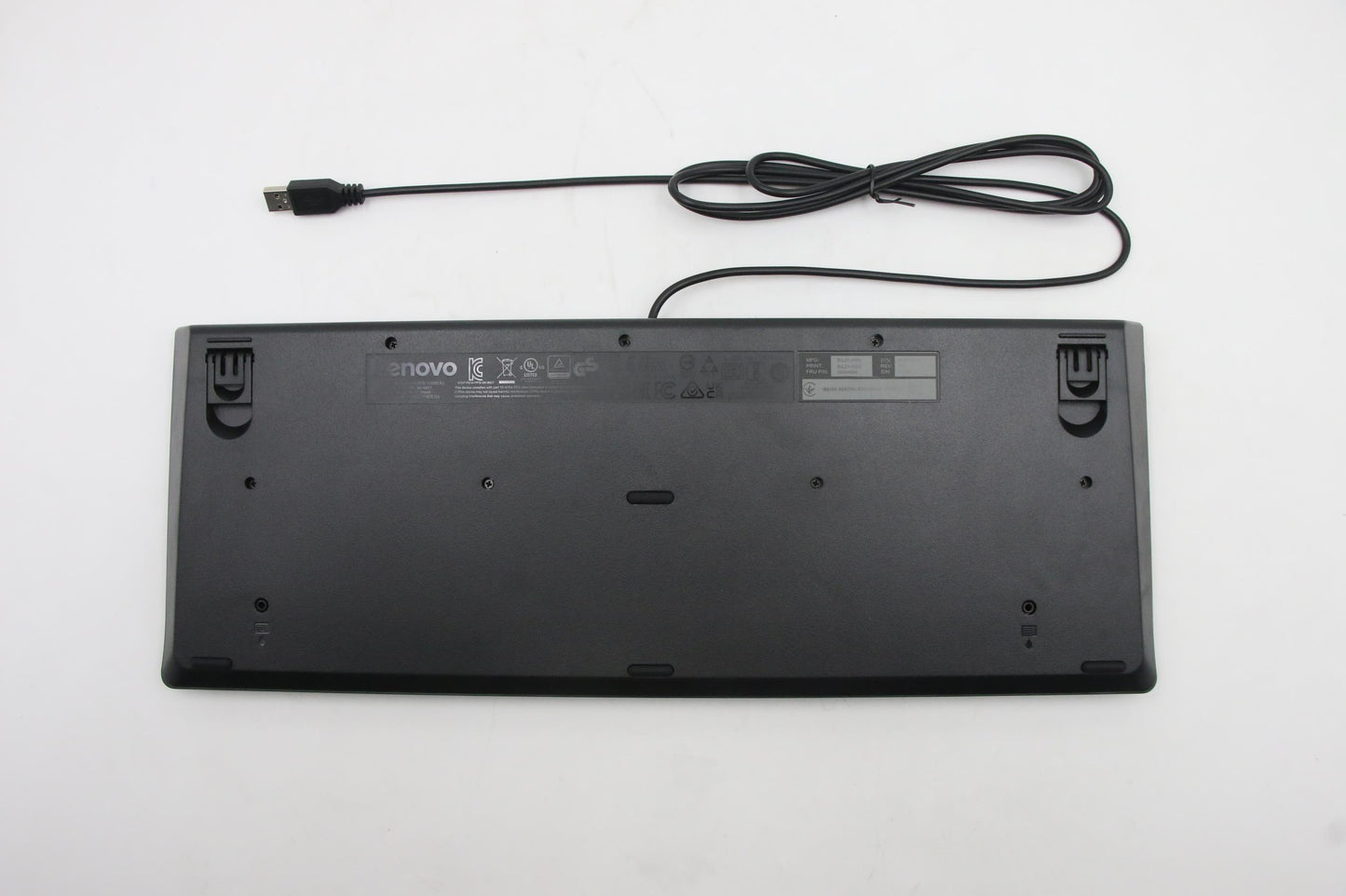 Lenovo External USB Keyboard, USA English Layout, Black, Non-Backlit - 00XH688