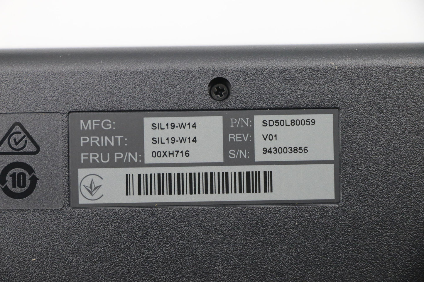 Lenovo Liteon Sk8827 Usb Kb Blkrom - 00XH716