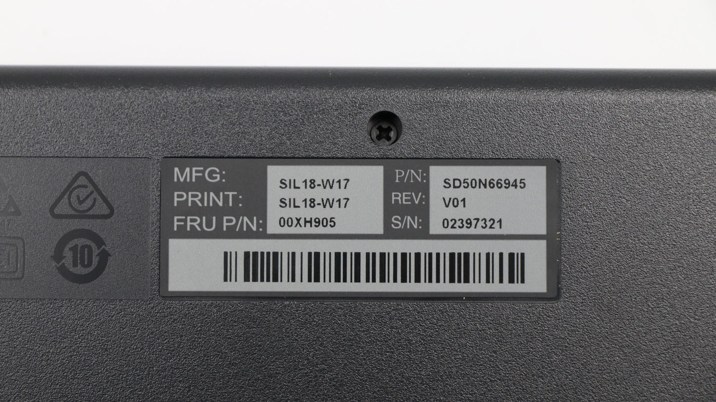 Lenovo Ps2 Trdtnl Kb Bk Den - 00XH905