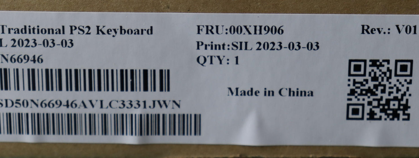 Lenovo Ps2 Trdtnl Kb Bk Nle - 00XH906