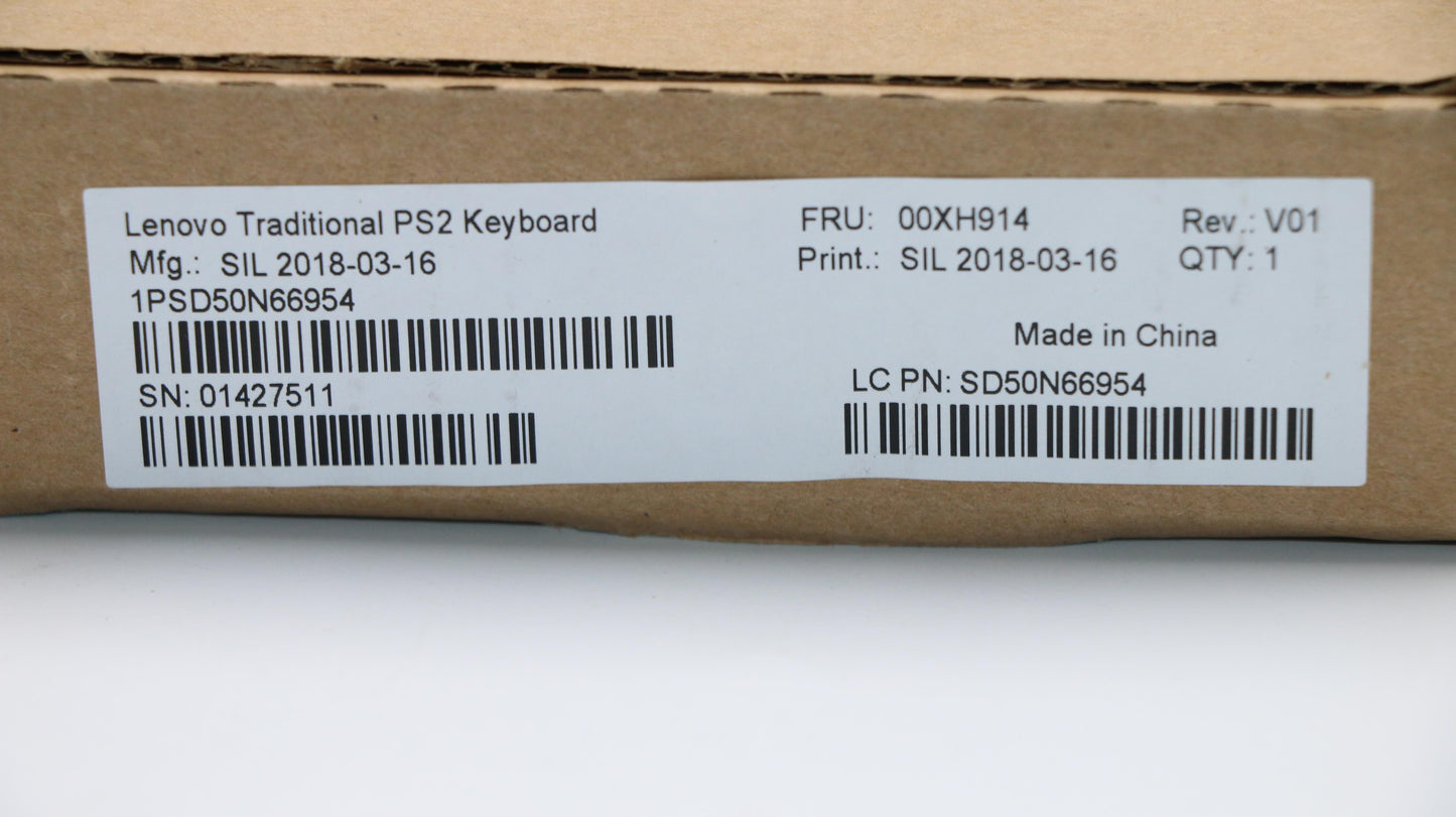 Lenovo Ps2 Trdtnl Kb Bk Hun - 00XH914