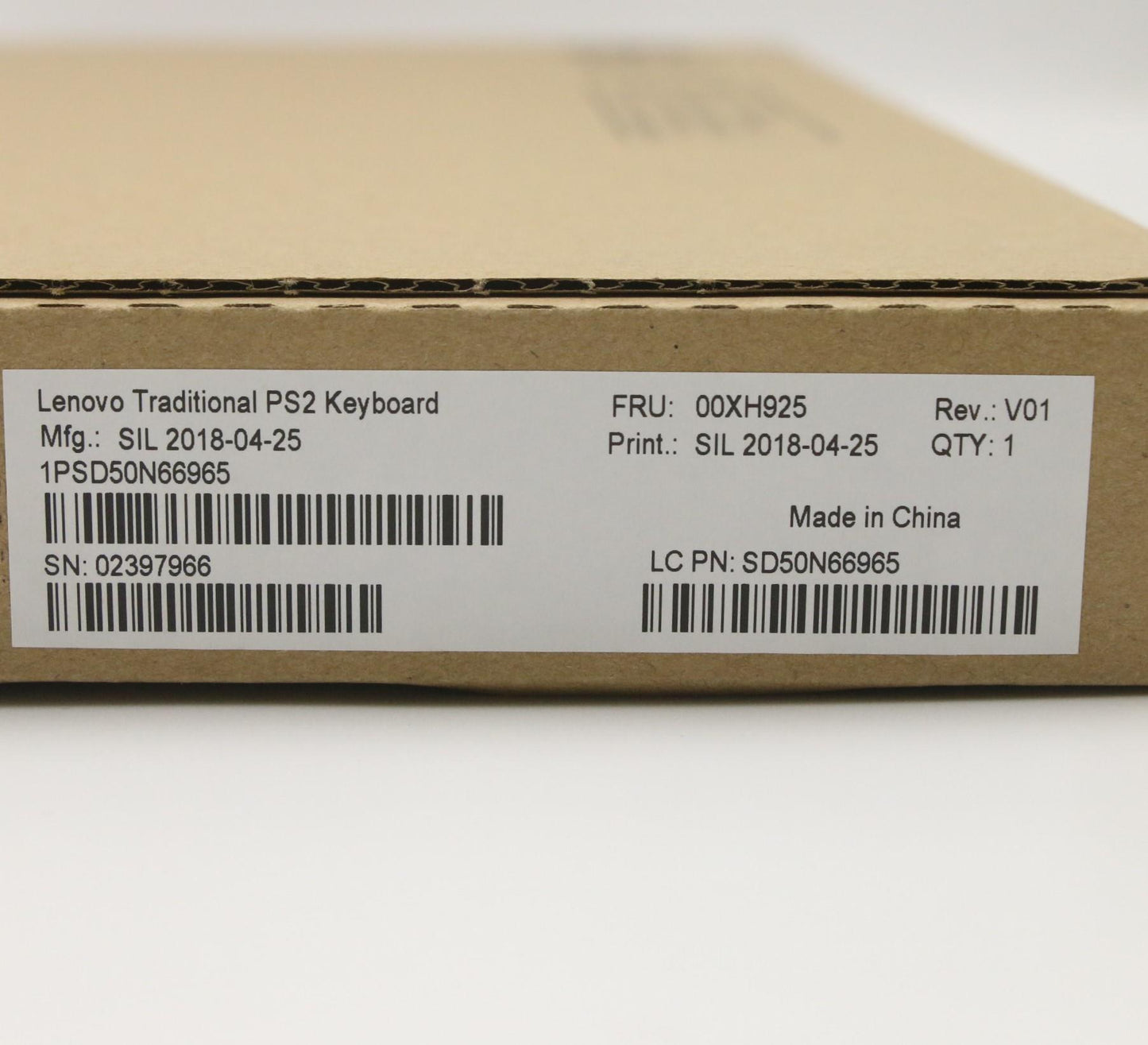 Lenovo Ps2 Trdtnl Kb Bk Rus - 00XH925