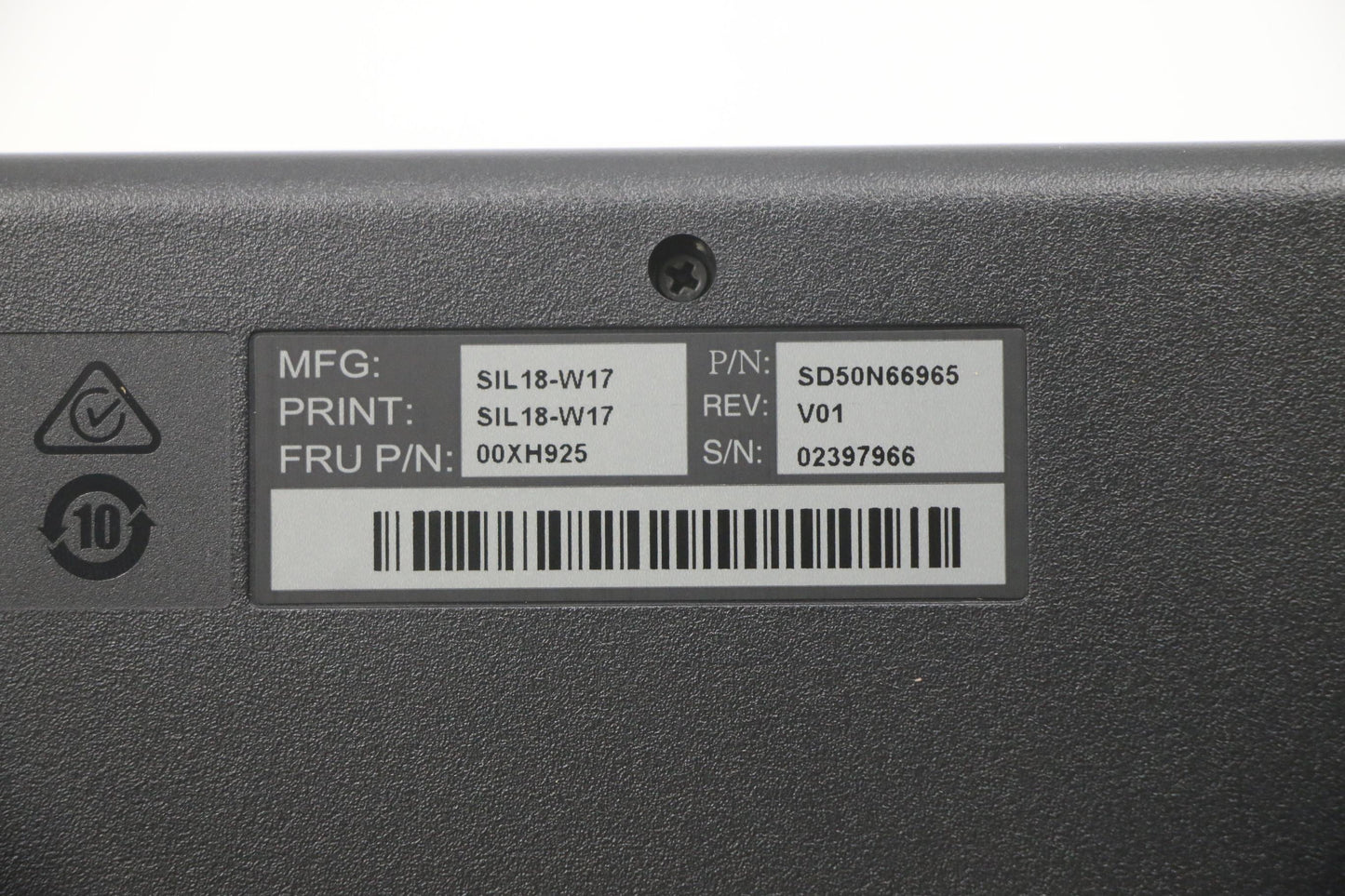 Lenovo Ps2 Trdtnl Kb Bk Rus - 00XH925