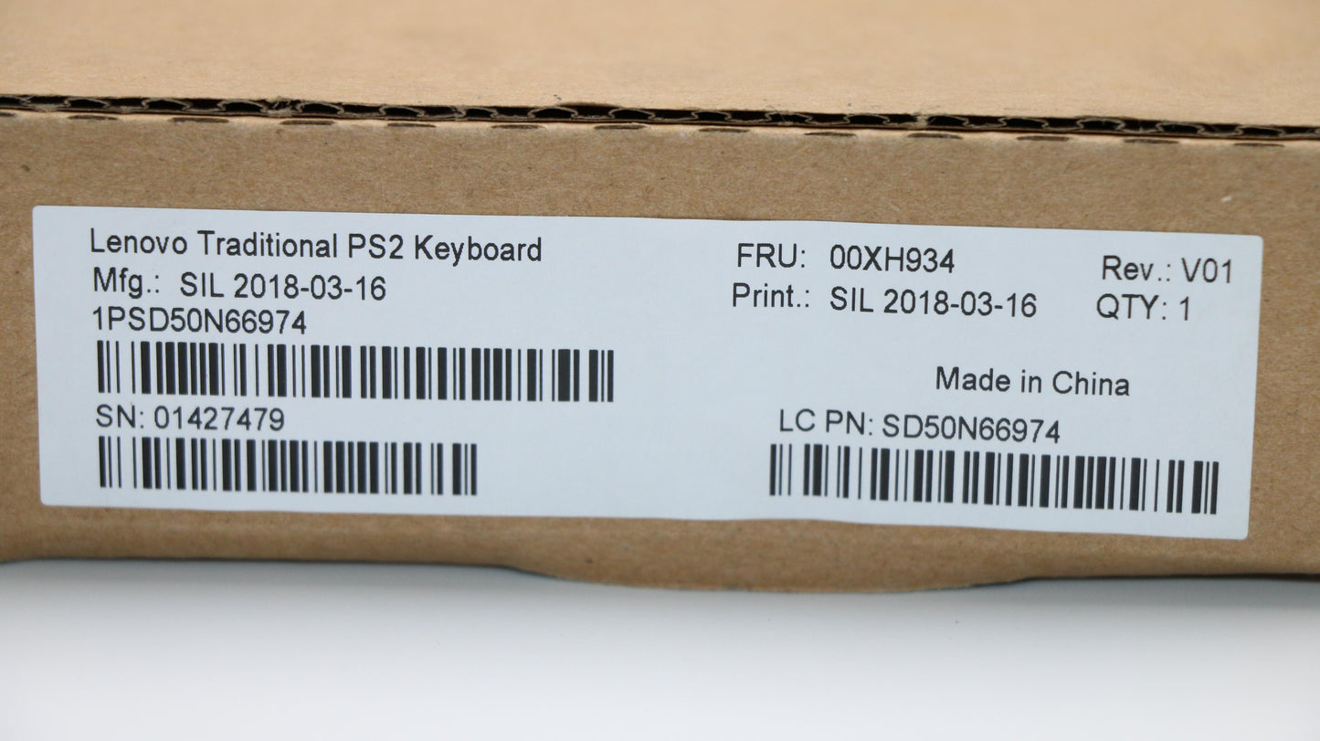 Lenovo Ps2 Trdtnl Kb Bk Uke - 00XH934