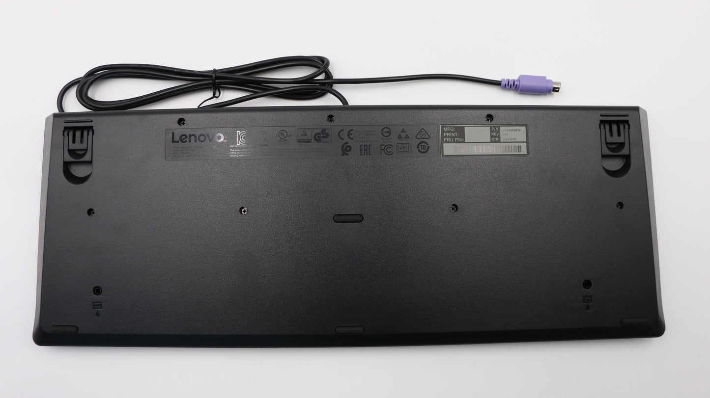 Lenovo Ps2 Trdtnl Kb Bk Slv - 00XH936