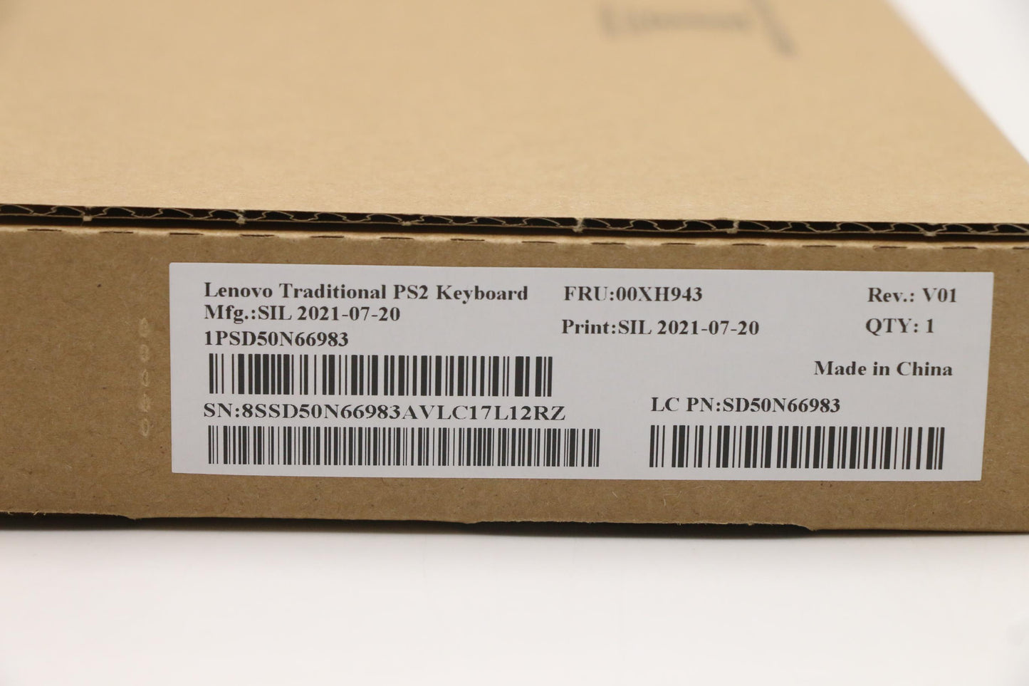 Lenovo Ps2 Trdtnl Kb Bk Kaz - 00XH943