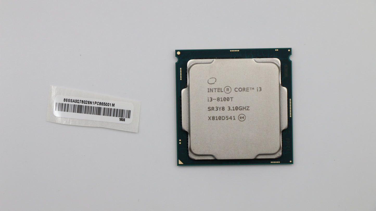 Lenovo Intel i3-8100T Processor, 3.1GHz, 4 Cores, 35W - 01AG233