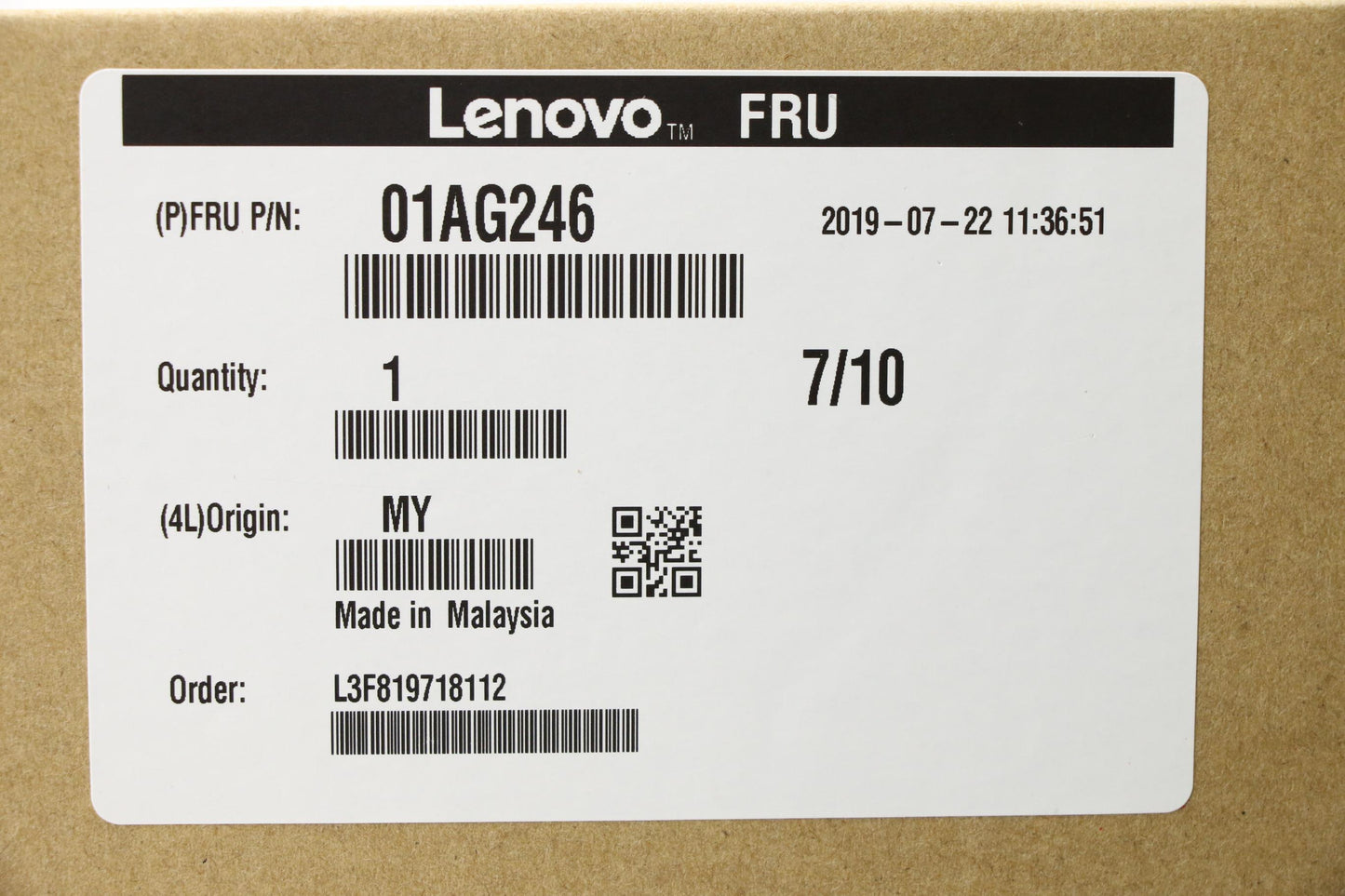 Lenovo Intel Xeon E-2146G 3.5Ghz 80W - 01AG246