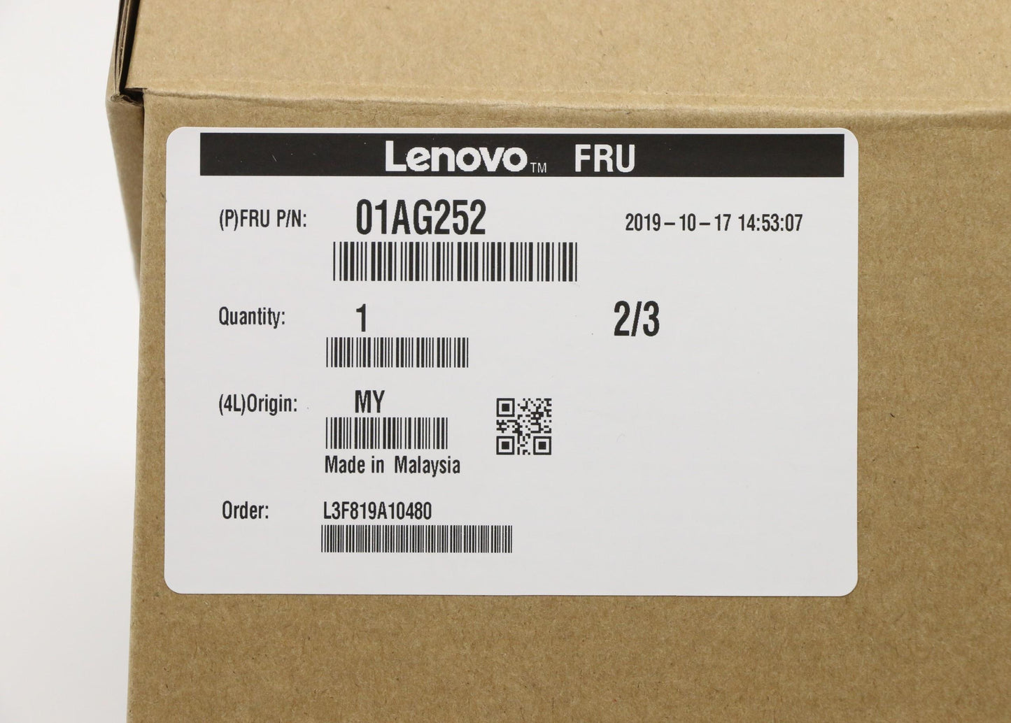 Lenovo Intel Xeon E-2104G 3.2Ghz 65W - 01AG252