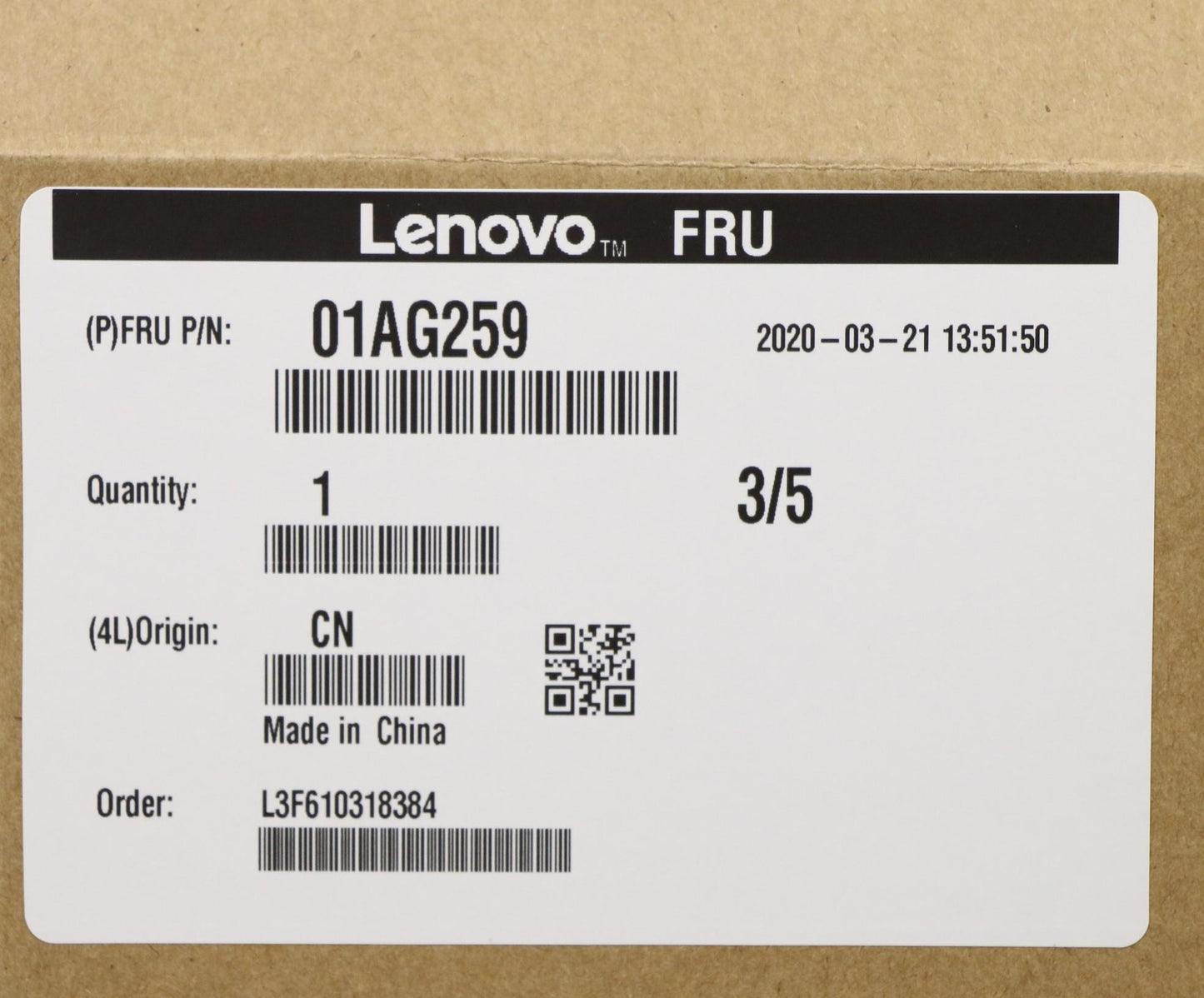 Lenovo Intel Xeon E-2144G 3.4Ghz 71W - 01AG259