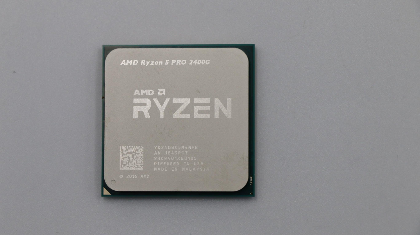 Lenovo AMD Ryzen 5 PRO 2400G, 3.6GHz Processor - 01AG261