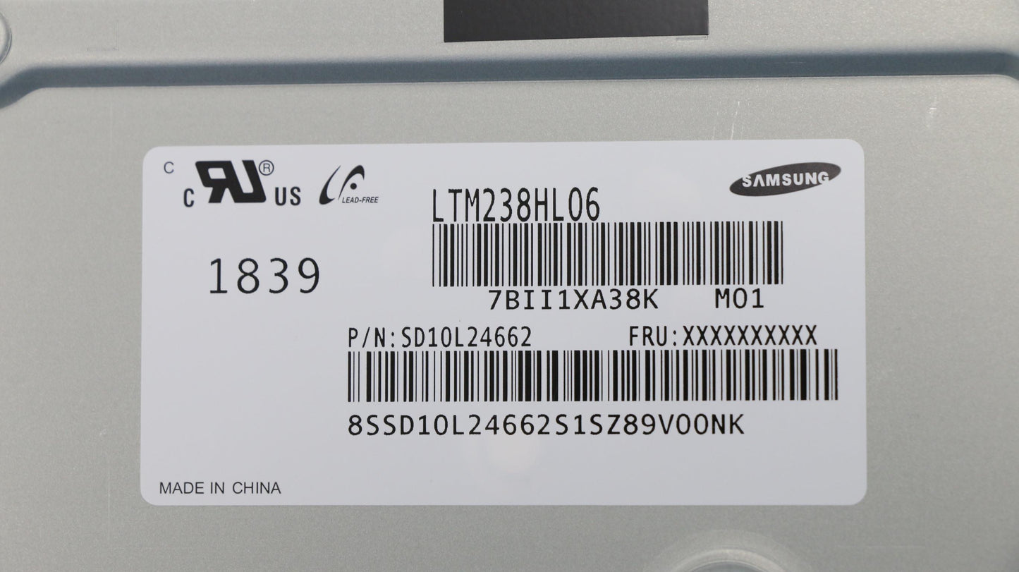 Lenovo 23.8" FHD Display, Non-Touch, SDC - 01AG968