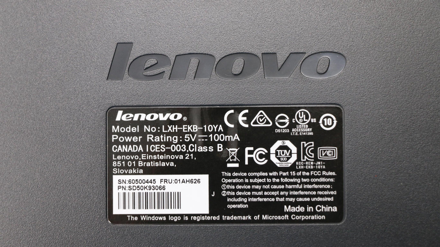 Lenovo Kb Keyboards External - 01AH626