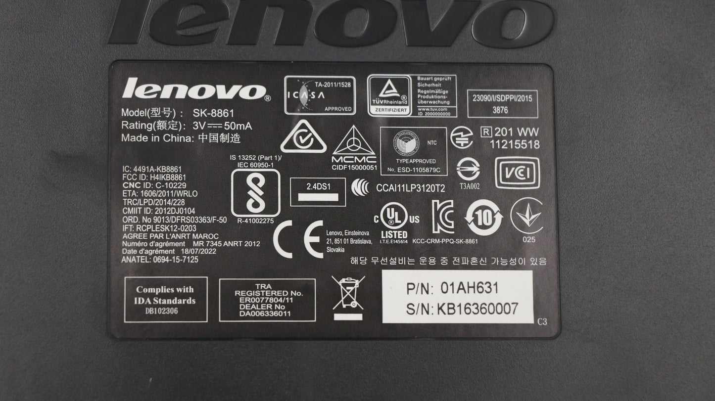 Lenovo Kb Keyboards External - 01AH631