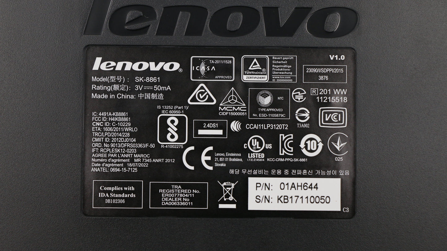 Lenovo Kb Keyboards External - 01AH644