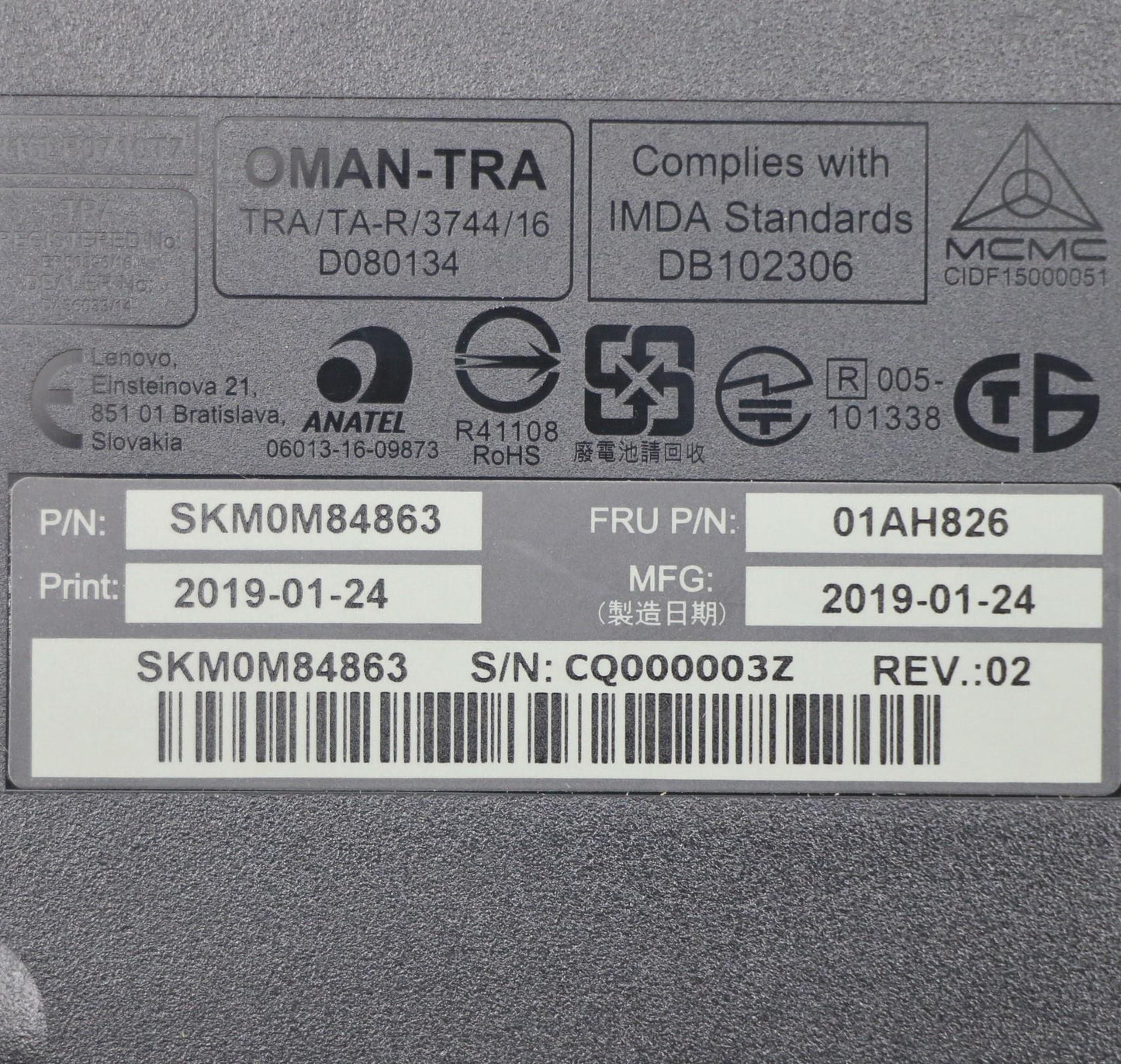 Lenovo Kybmouse Primax Rfbu71 24G Bk - 01AH826