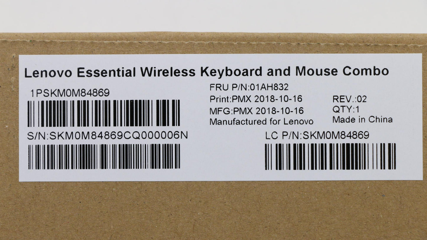 Lenovo Kybmouse Primax Rfbu71 24G Bk - 01AH832