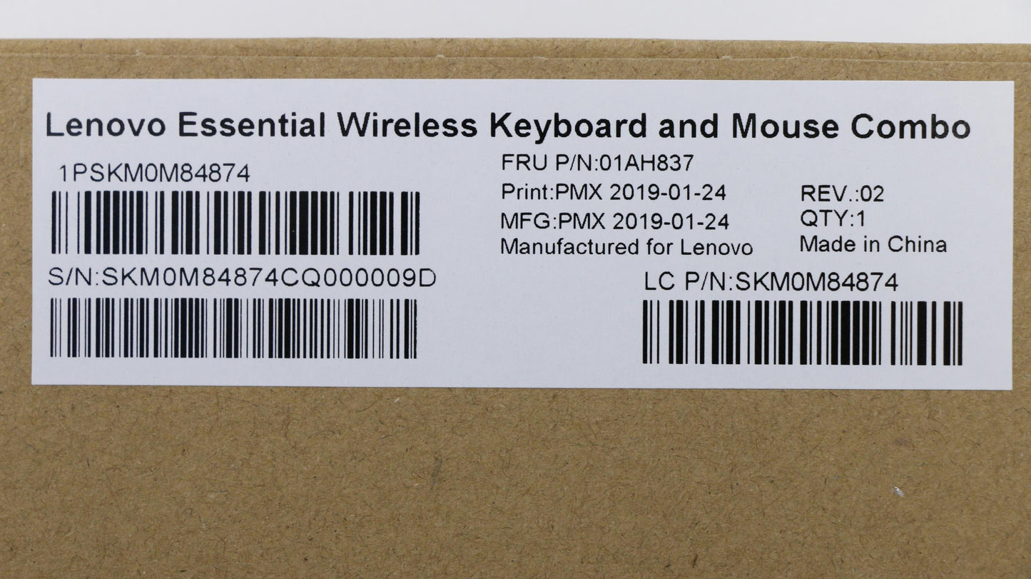 Lenovo Kybmouse Primax Rfbu71 24G Bk - 01AH837