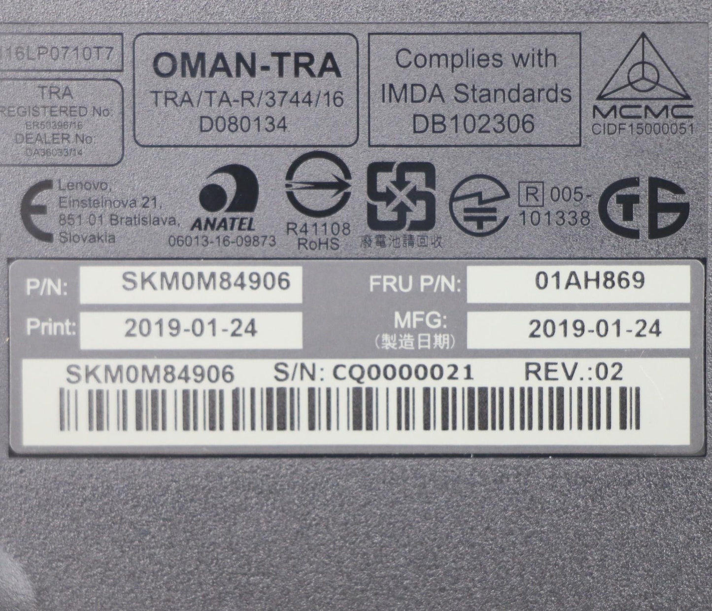 Lenovo Kybmouse Primax Rfbu71 24G Bk - 01AH869